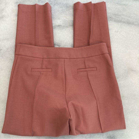 SMYTHE Rose Pink Wool Blend Dress Trouser Pants - Picture 4 of 12